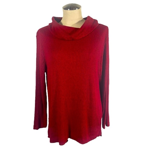 Chico's Zenergy Cozy Cowl-Neck Tunic Size 1/ medium - Picture 1 of 7